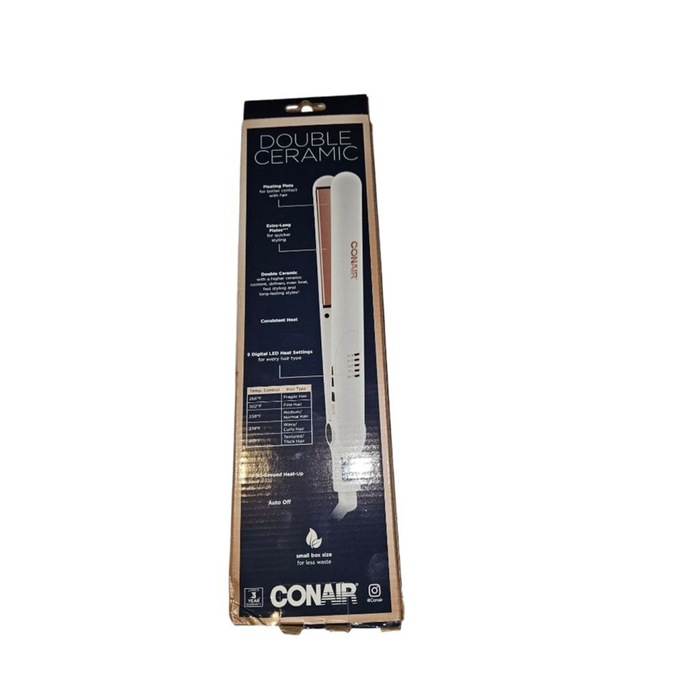 Conair Double Ceramic Flat Iron, 1 IN New